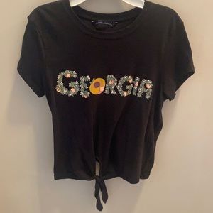 Abercrombie Georgia Peach Crop Top